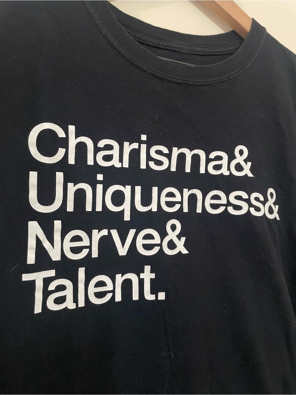 World of Wonder RuPaul Black Tee Charisma, Uniqueness, Nerve, and Talent - Picture 2 of 5